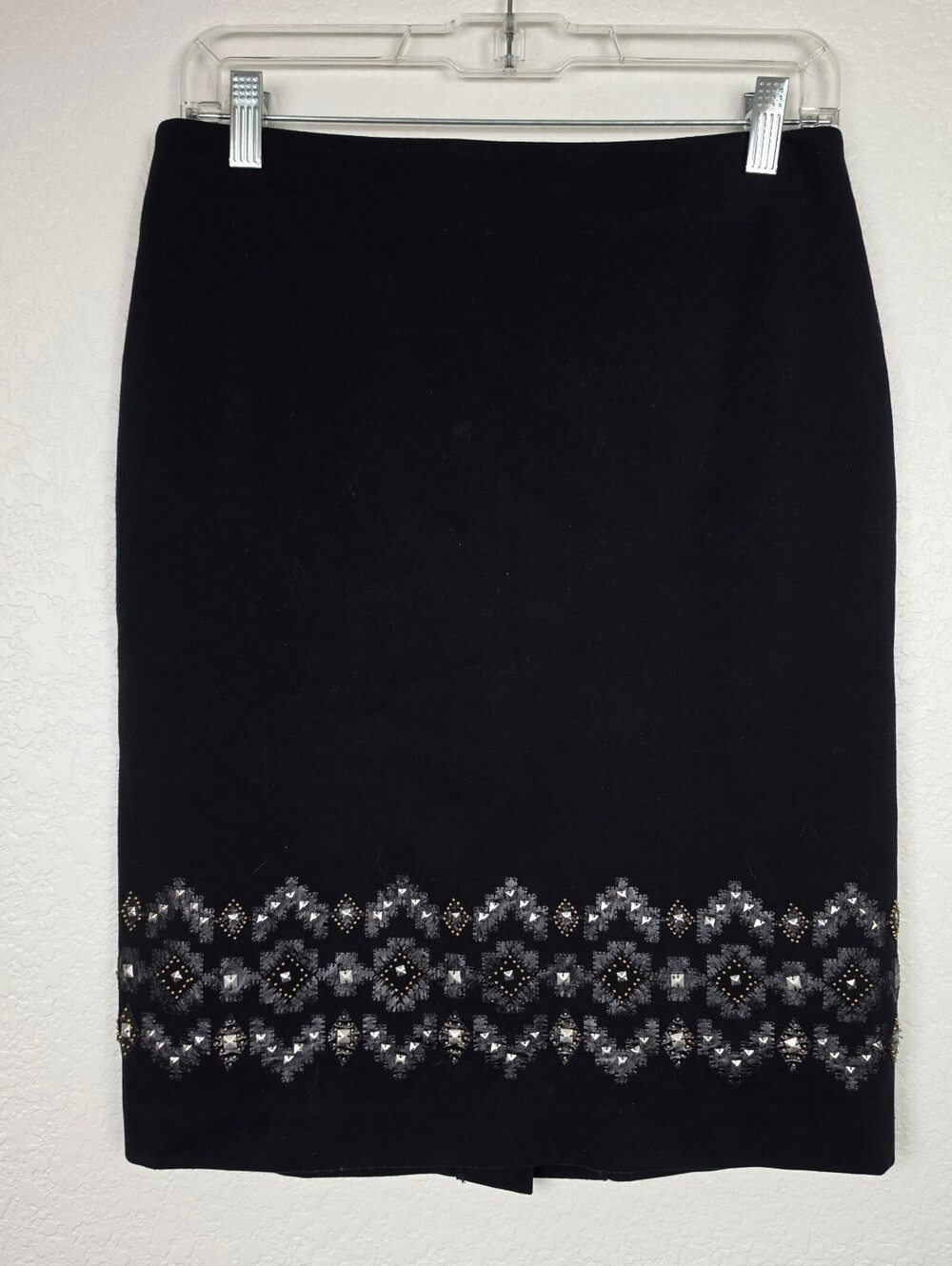 Doncaster $295 Black Studded Midi Skirt